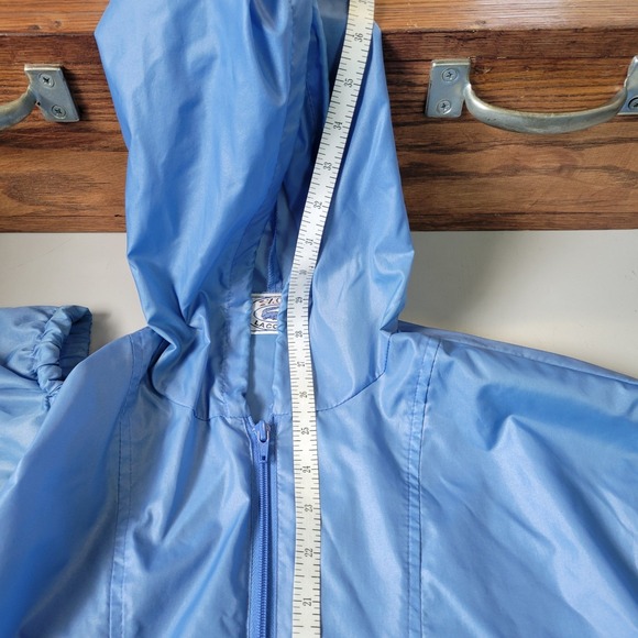Vintage IZOD Lacoste Windbreaker Pullover Jacket Light Blue Size L - Picture 7 of 7